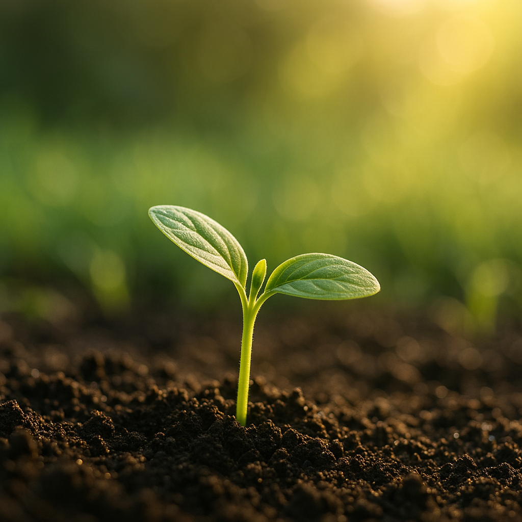 "光を浴びる若葉。副産物として訪れる幸せを象徴する写真